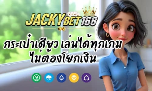 Jackybet168 กระเป๋าเดียว เล่นได้ทุกเกม ไม่ต้องโยกเงิน