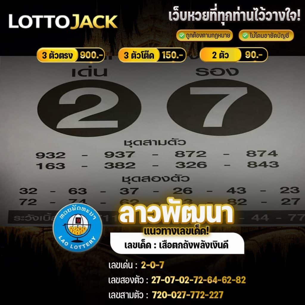 แนวทางหวยลาววันนี้